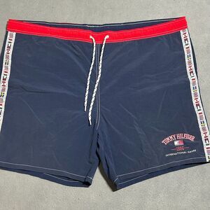 Tommy Hilfiger Men's Swim Trunks‎ Nylon 6 inch Inseam International Games Size L